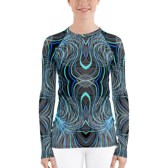 Bleace Liquid Women's Athletic Long-Sleeve Rash Guard