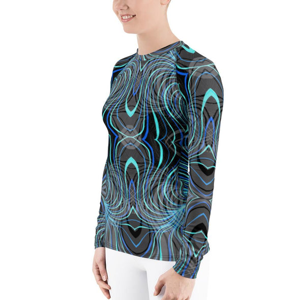 Bleace Liquid Women's Athletic Long-Sleeve Rash Guard